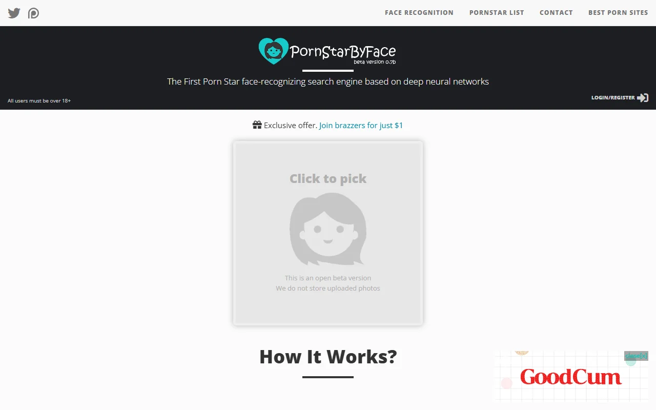 Screenshot of Pornstarbyface